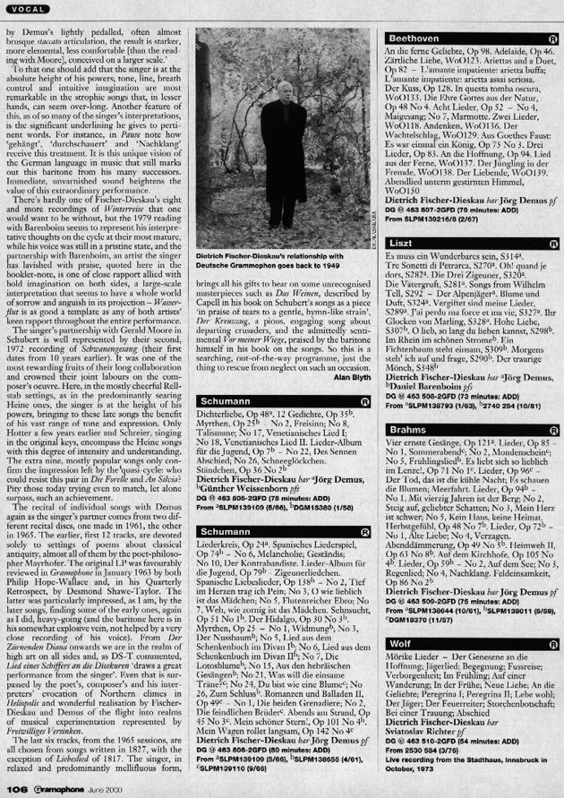 gramophone review june 2000/2